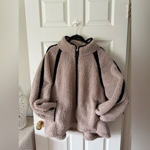 UGG Cream and Black Teddy Jacket